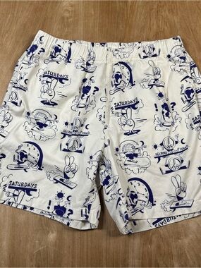 Elijah Anderson Saturdays Men’s Shorts Size Large Beach Summer